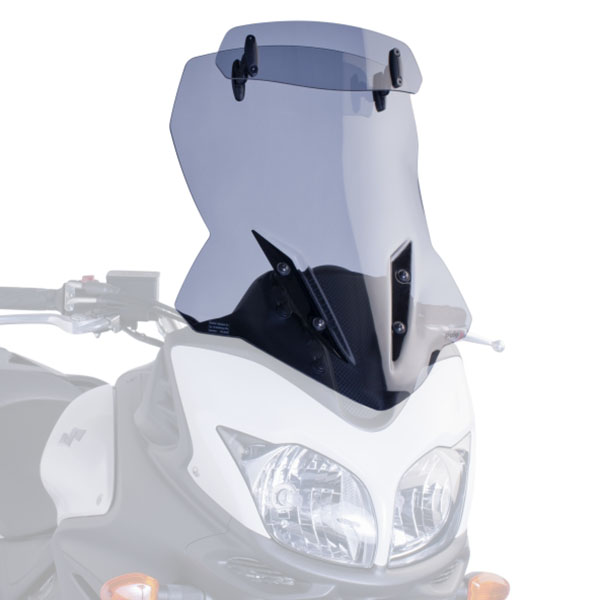 Puig Touring Windscreen With Visor Smoke - Suzuki DL600A/XT V-Strom