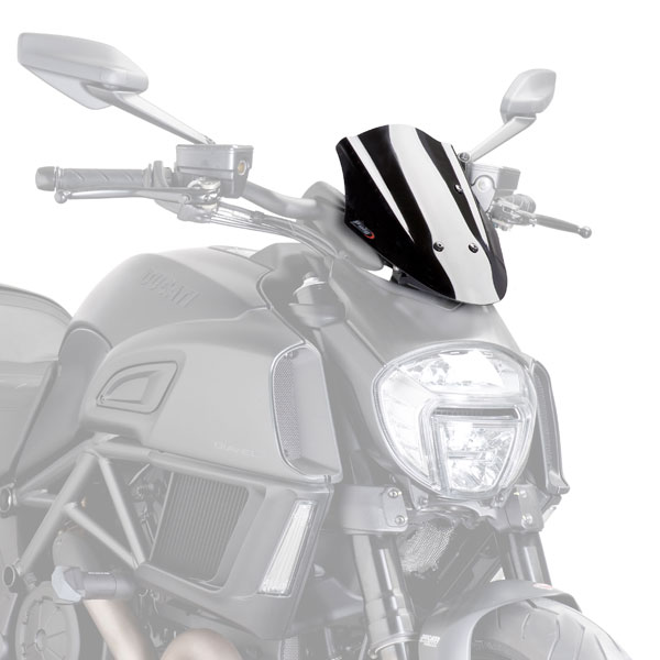 Image of Puig Naked New Generation Windscreen - Ducati Diavel