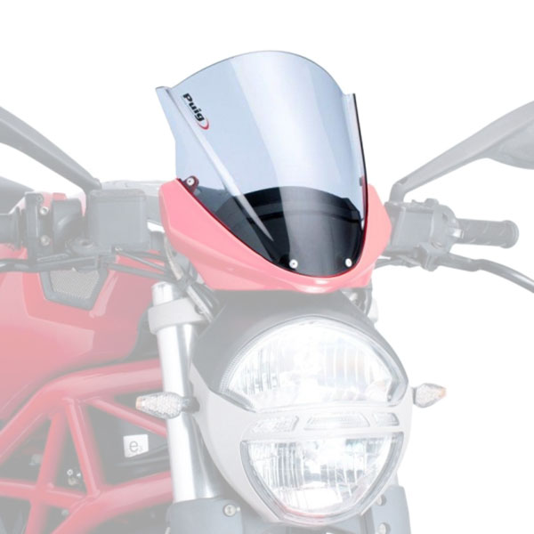 Image of Puig Racing Windscreen - Ducati Monster 696 / 769 / 1100