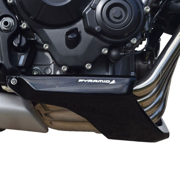 Image of Pyramid Belly Pan Gloss Black - Honda CB650 F