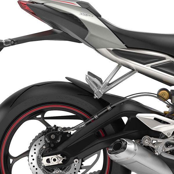 Pyramid Hugger Extension Black - Triumph Street Triple 765