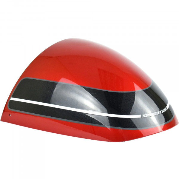 Pyramid Solo Seat Cowl Korosi Red / Storm Grey Triumph Speed Twin