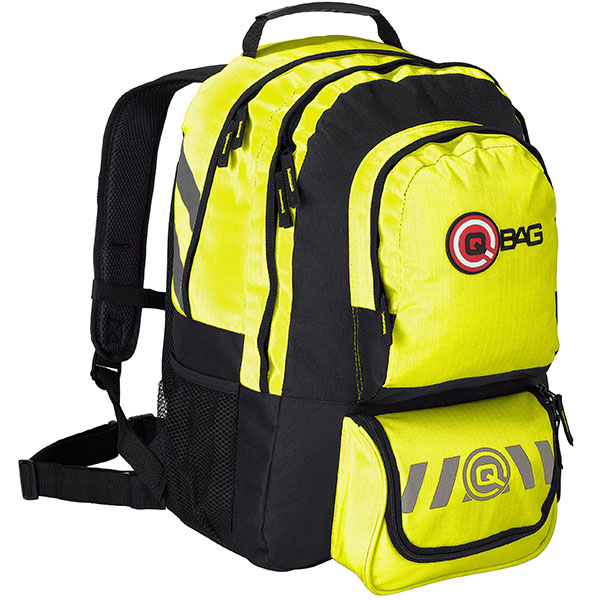 Image of QBag Backpack 10 - Black / Fluo Yellow