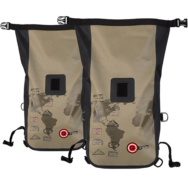 Image of QBag Crash Bar Bags - Touring Green