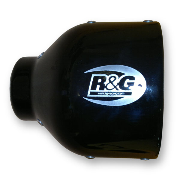 Image of R&amp; G Racing Oval Exhaust Protector - Black