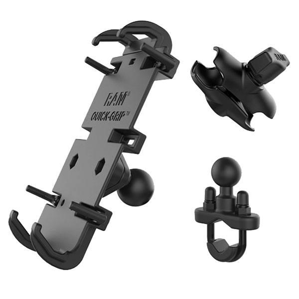 RAM® Quick-Grip™ Phone Mount with Handlebar U-Bolt Base - Medium – RAM  Mounts