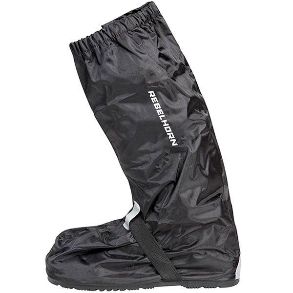 Rebelhorn Thunder Waterproof Boot Covers - Black - SPORTSBIKESHOP