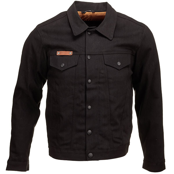 Resurgence Pekev Trucker CE Denim Jacket - Black - FREE UK DELIVERY