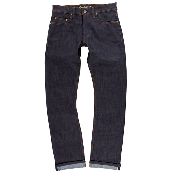 Image of Resurgence Pekev Skinny Cafe Racer Jeans - Raw Dark Blue