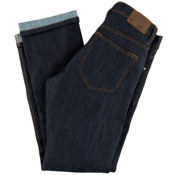 Resurgence Pekev Skinny Cafe Racer Jeans - Raw Dark Blue - FREE UK DELIVERY