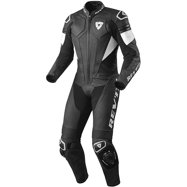 Image of Rev'it Akira 1 Piece Leather Suit - Black / White