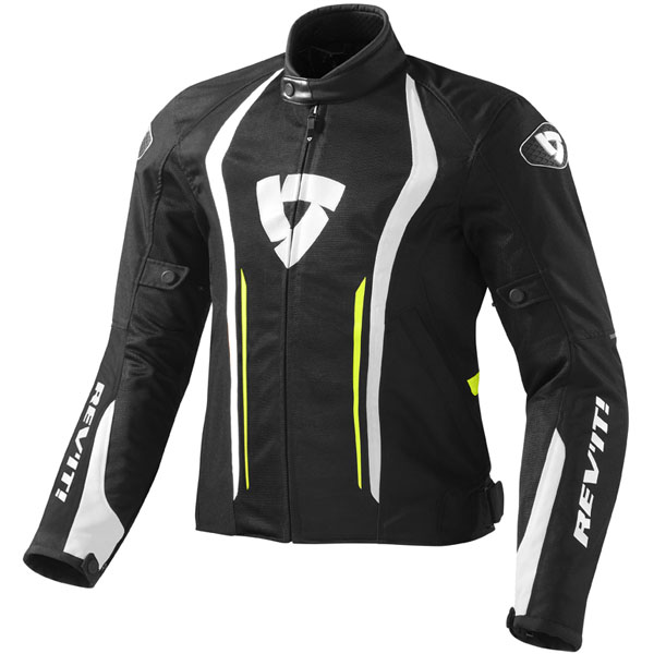 Image of Rev'it Airforce Textile Jacket - Black / Neon Yellow