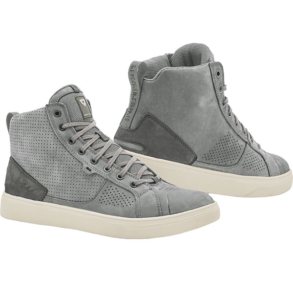 Image of Rev'it Arrow Leather Boots - Light Grey / White