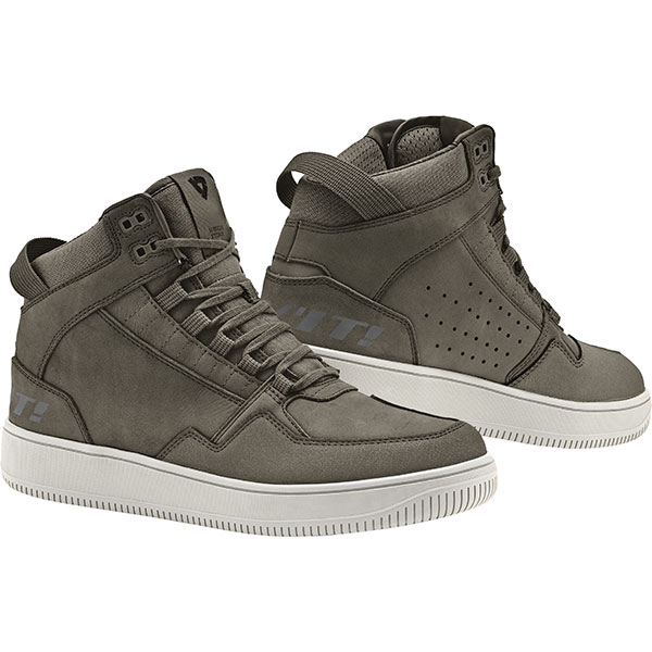 Image of Rev'it Jefferson Leather Boots - Olive Green / White