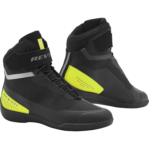 Image of Rev'it Mission Textile Boots - Black / Neon Yellow