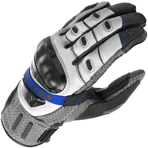 Image of Rev'it Cayenne Pro Leather Gloves - Grey / Blue