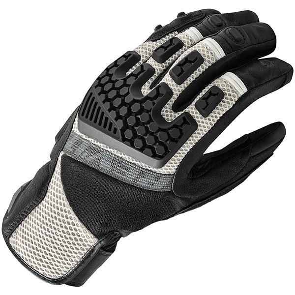 Image of Rev'it Sand 3 Leather Gloves - Black / Silver