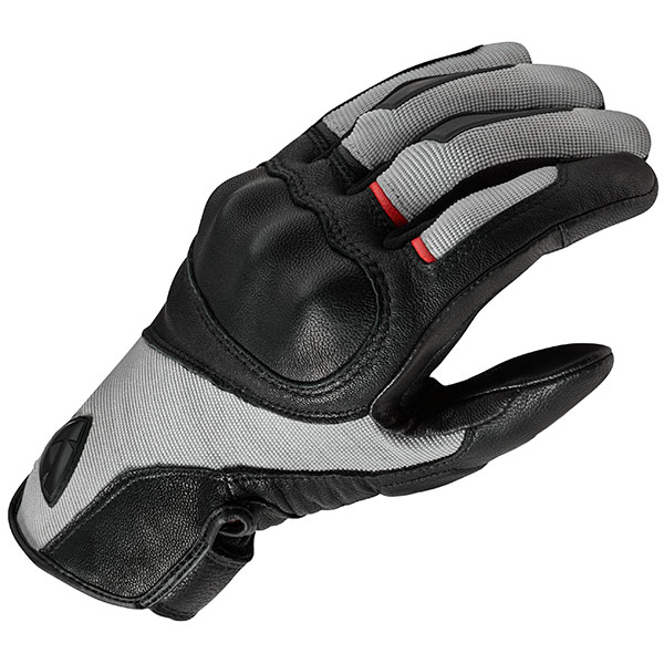 Image of Rev'it Titan Leather &amp; Textile Gloves - Black / Grey
