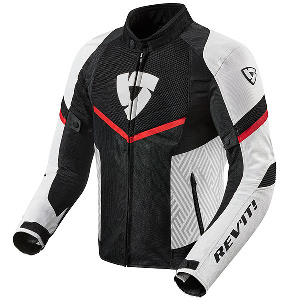 Image of Rev'it Arc Air Textile Jacket - Black / White / Red