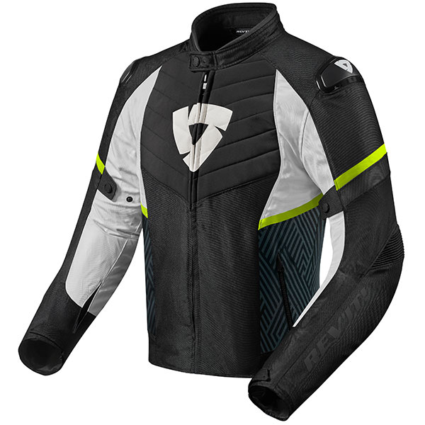 Image of Rev'it Arc H2O Textile Jacket - Black / Neon Yellow