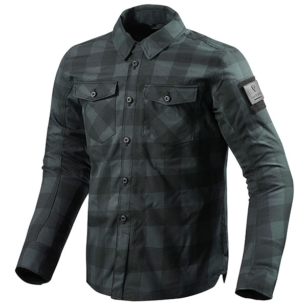 Image of Rev'it Bison Overshirt - Black / Grey