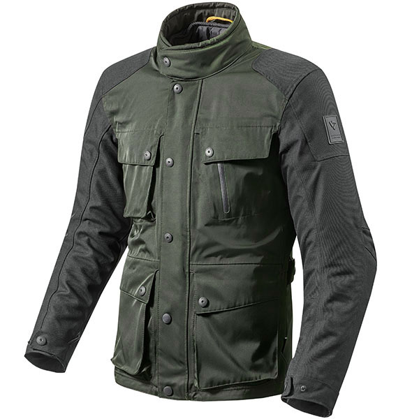 Image of Rev'it Jackson Textile Jacket - Dark Green / Black