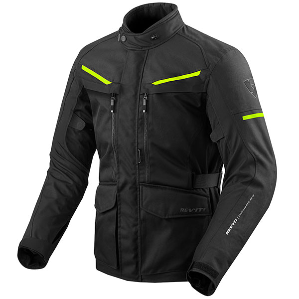 Image of Rev'it Safari 3 Textile Jacket - Black / Neon Yellow
