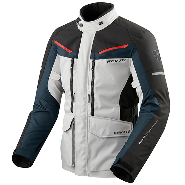 Image of Rev'it Safari 3 Textile Jacket - Silver / Blue