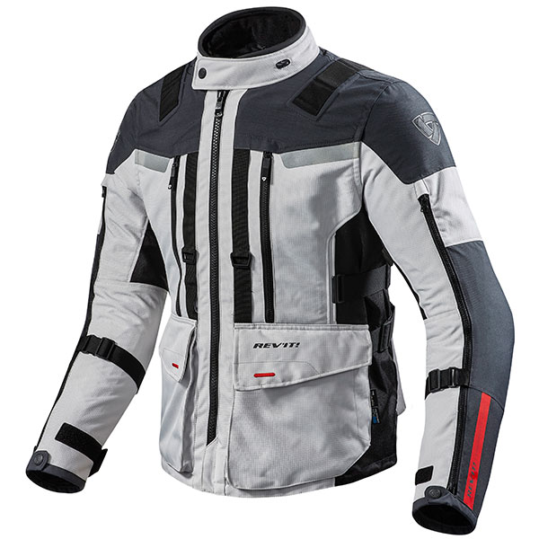 Image of Rev'it Sand 3 Textile Jacket - Silver / Anthracite