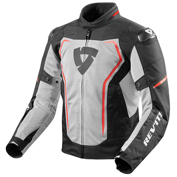 Image of Rev'it Vertex Air Textile Jacket - Black / Red / Grey