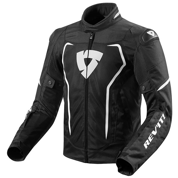 Image of Rev'it Vertex Air Textile Jacket - Black / White