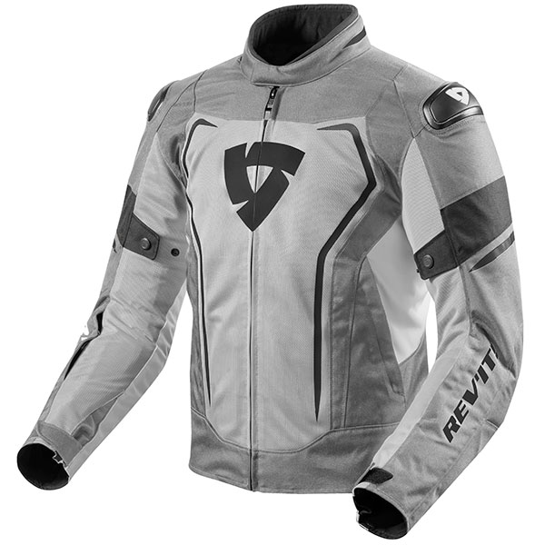 Image of Rev'it Vertex Air Textile Jacket - Light Grey / Black