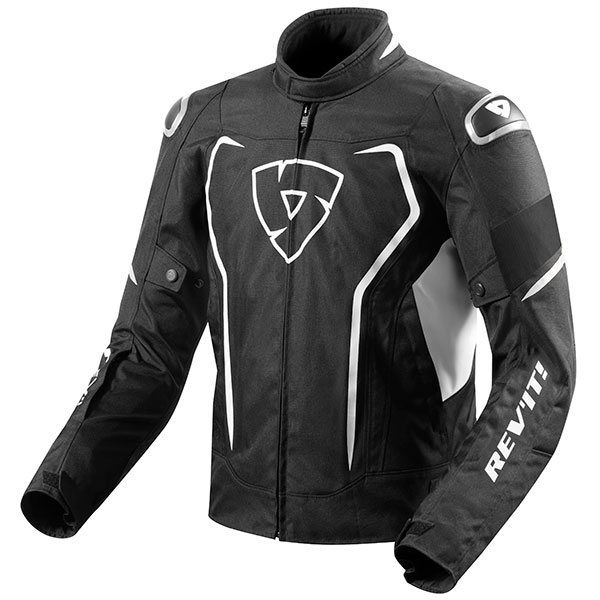 Image of Rev'it Vertex H2O Textile Jacket - Black / White