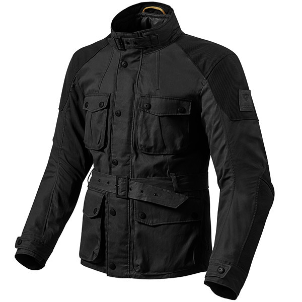 Image of Rev'it Zircon Wax Textile Jacket - Black