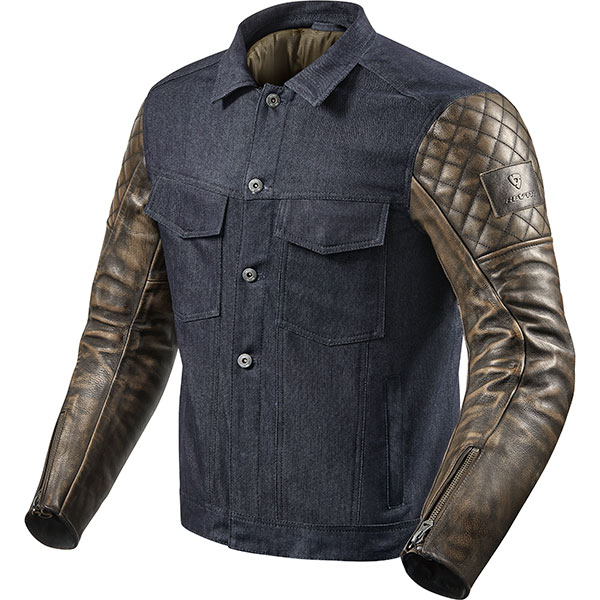 Image of Rev'it Crossroads Jacket - Blue / Brown