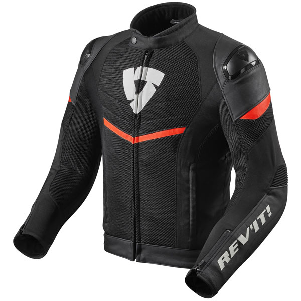 Image of Rev'it Mantis Jacket - Black / Neon Red