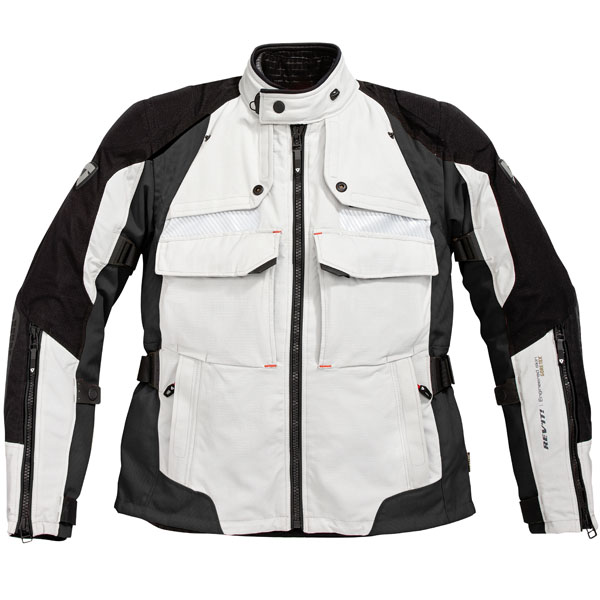 Image of Rev'it Defender Gore-Tex Textile Jacket - Silver / Black