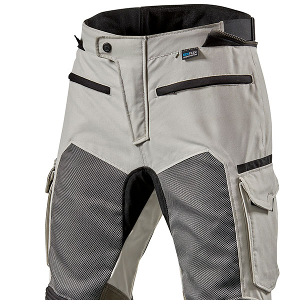 Rev it Cayenne Pro Textile Trousers Light Grey Black
