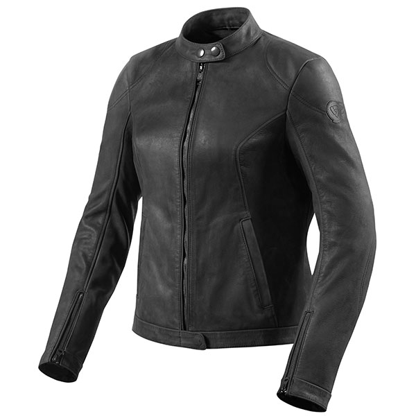 Image of Rev'it Ladies Rosa Leather Jacket - Black