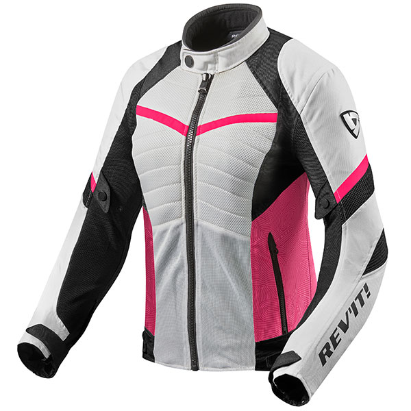 Image of Rev'it Ladies Arc Air Textile Jacket - White / Fuchsia