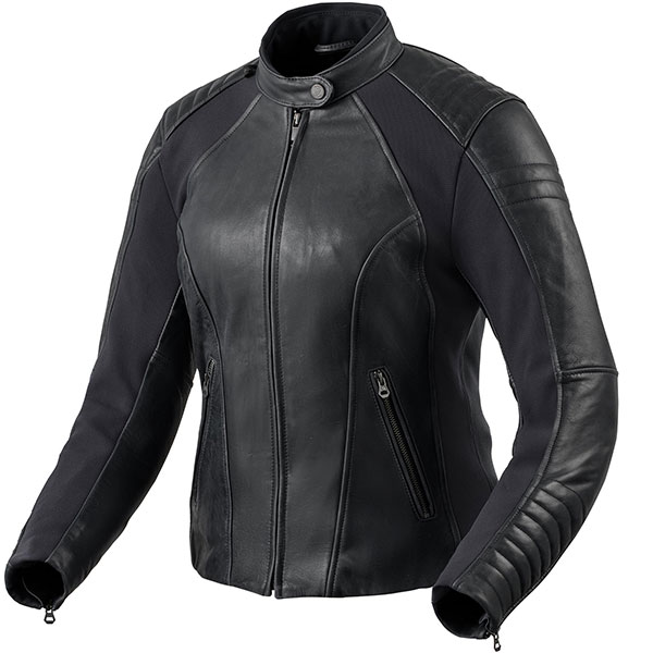 Rev it Ladies Coral Leather Jacket Black FREE UK DELIVERY