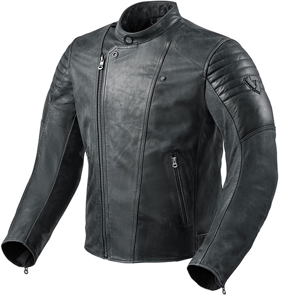 Rev'it Surgent Leather Jacket - Black - FREE UK DELIVERY