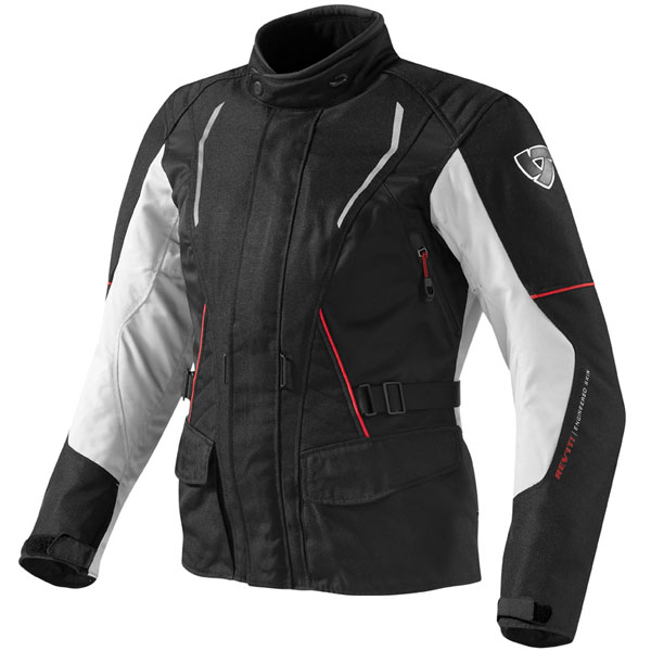Image of Rev'it Ladies Monroe Textile Jacket - Black / Silver
