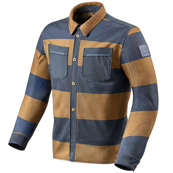 Image of Rev'it Tracer Air Overshirt - Brown / Blue
