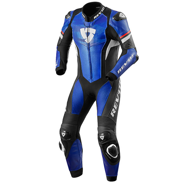 Image of Rev'it Hyperspeed 1 Piece Leather Suit - Blue / Black