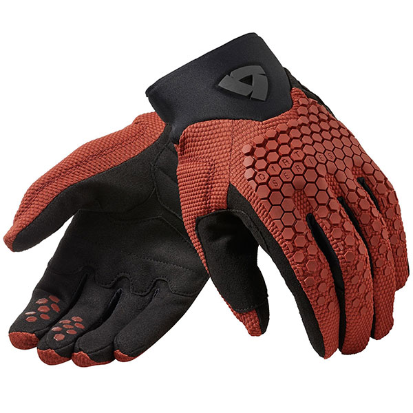 Image of Rev'it Massif Textile Gloves - Burgundy Red