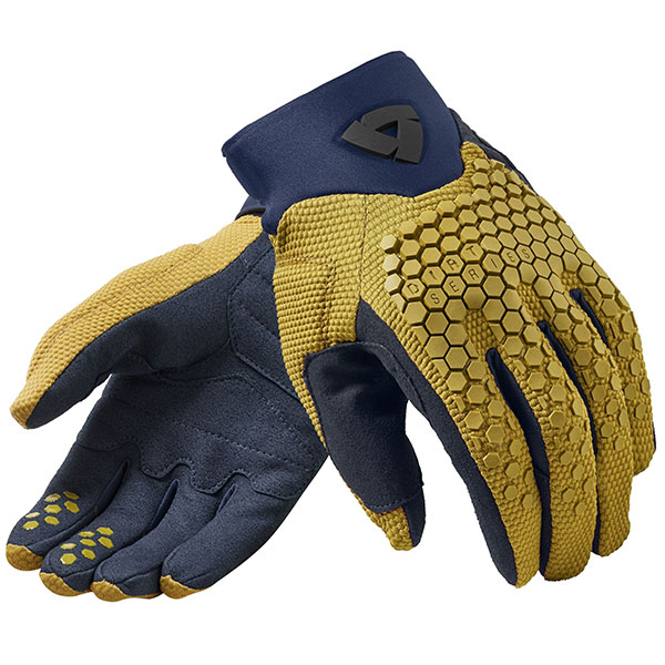 Image of Rev'it Massif Textile Gloves - Ocher Yellow