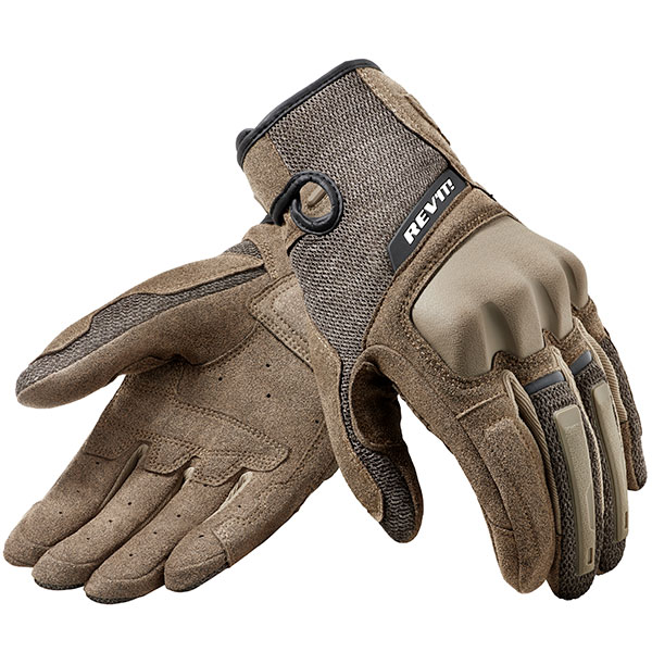 Image of Rev'it Volcano Textile Gloves - Sand / Black