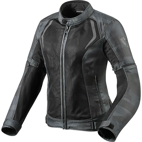 Image of Rev'it Ladies Torque Textile Jacket - Camo Black / Grey