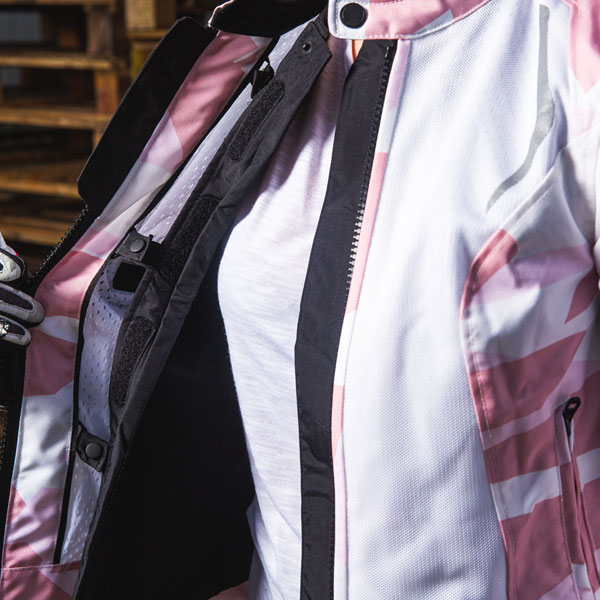 Rev'it Ladies Torque Textile Jacket - Camo Pink - FREE UK DELIVERY